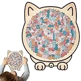 Katzenspielzeug, Lernspiele, 135 Teile, Dekoration aus Holz, für Babys, Mädchen und Vorschulbildung