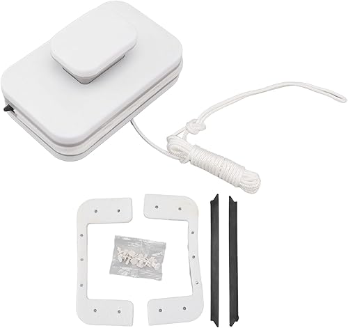 Miniatura 1 de JUOPZKENN Magnetic Window Cleaner,Double Sided Large Handle Safe Stable Sturdy Plastic Window Cleansing Tool,Glass Wiper for Office Home