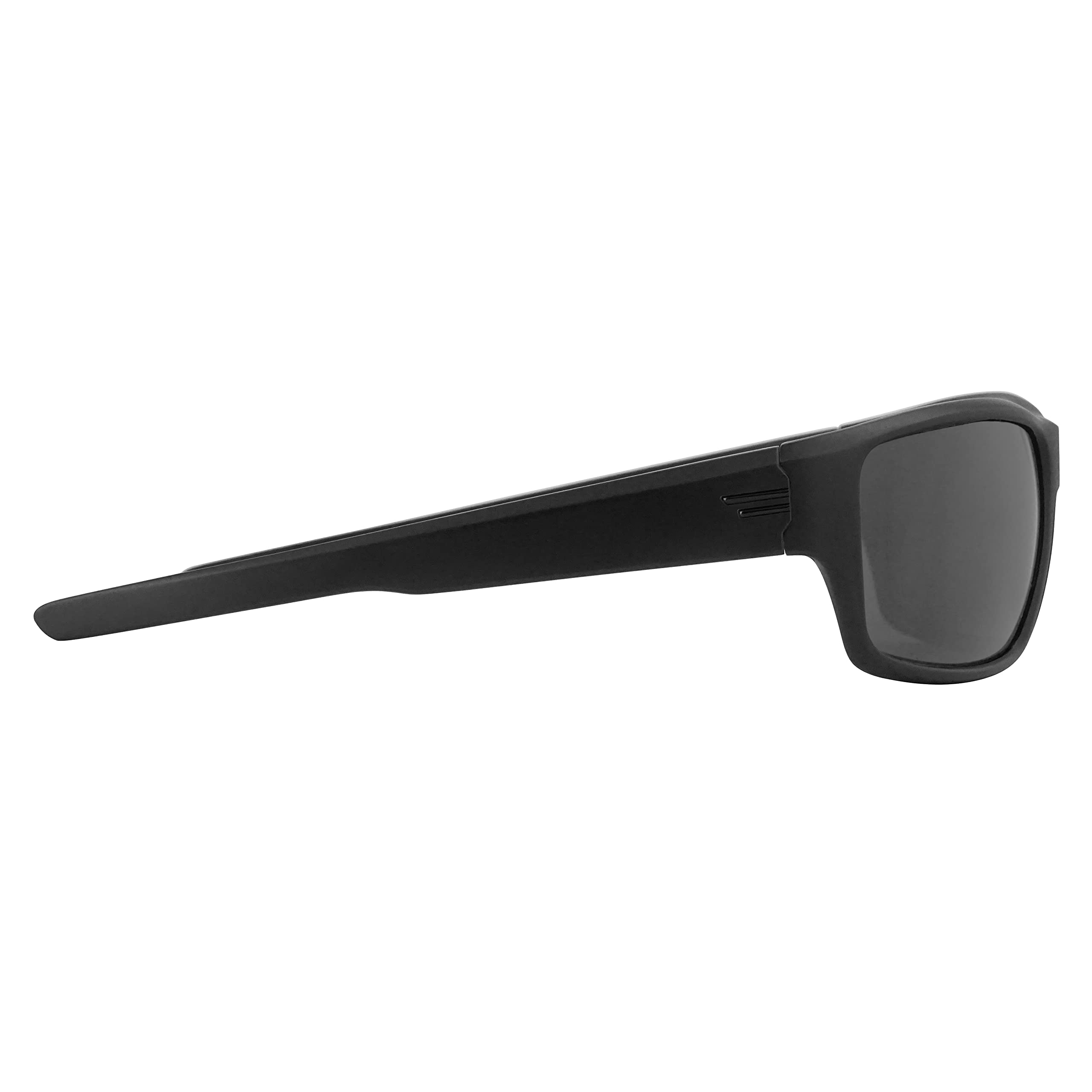 TOROE Performance Eyewear FIELD wszystkie czarne sportowe spolaryzowane okulary przeciwsłoneczne z hydrofobową powłoką poliwęglanowe soczewki AR