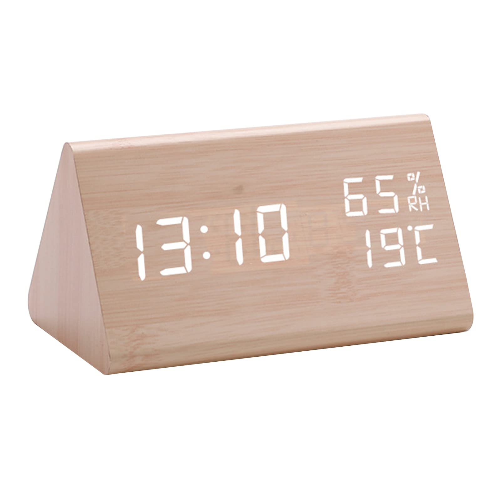 Msioytog Modern LED Clock Digital Alarm Clock Featurings 12/24Hour Format Home Decors Simple Operations Timepiece for Room