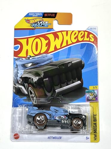 Hot Wheels 2024 Hotweiler Azul HW Mega Bite miniatura 1