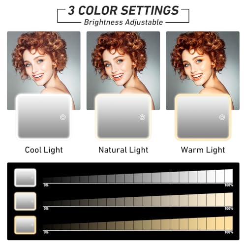 Makeup Bag with Light Up Mirror, Lighted Travel Makeup Case Organizer - Image 2