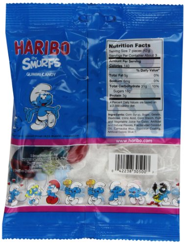 HARIBO Smurfs Sweet Gummy Candy, 4 oz. Bag (Pack of 12) - image 2