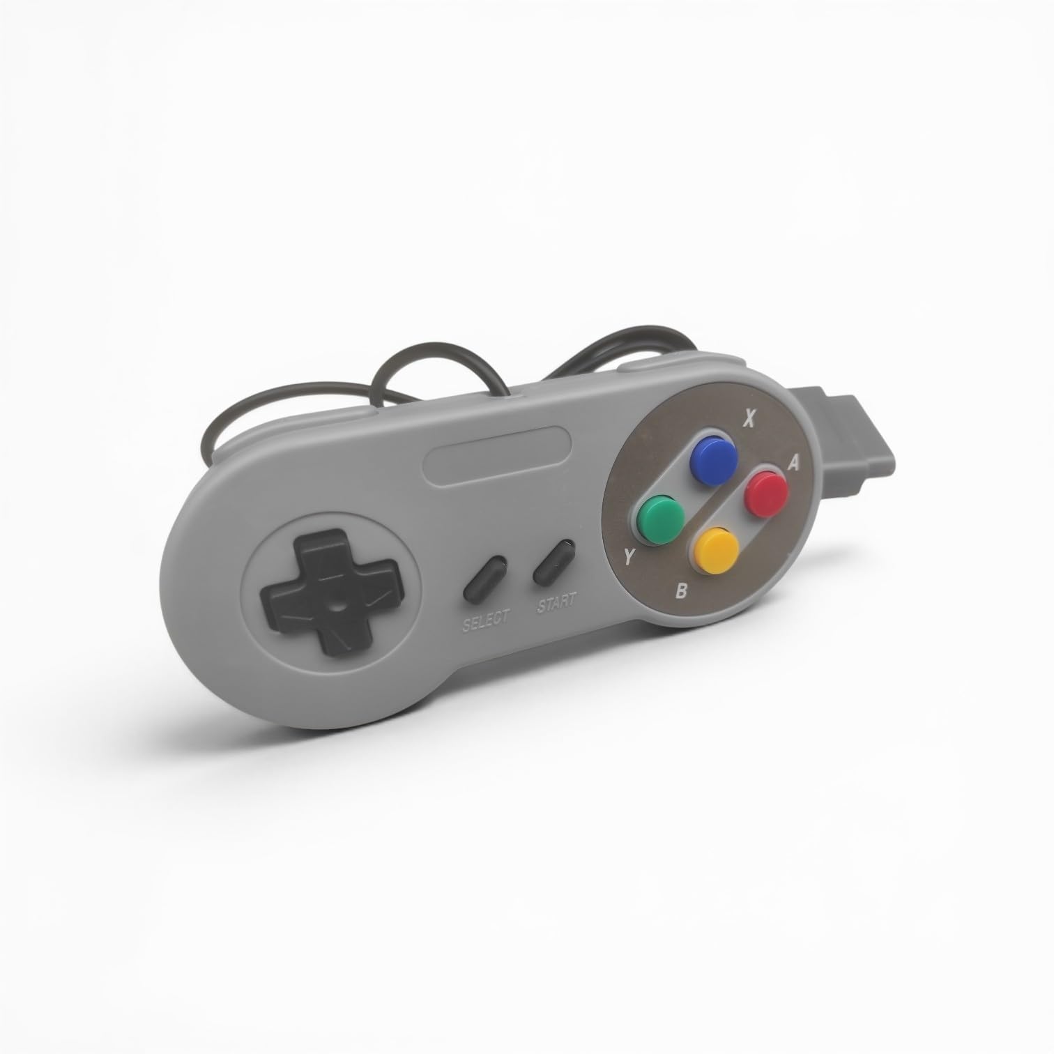 Link-e : Manette de Jeu, Chargeur Secteur et Cable AV RCA Compatible avec la Console Super Nintendo SNES