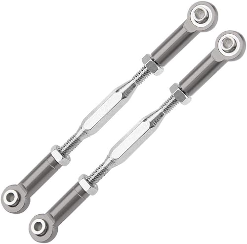 Miniatura 6 de Varillas de dirección de camión RC, 2 piezas de aleación de aluminio para traxxas Slash escala 110 RC camión control remoto accesorio de pieza de