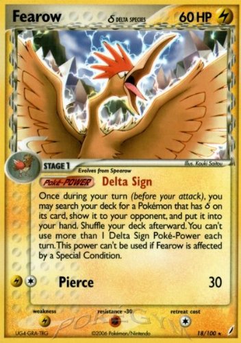 Pokemon - Fearow δ (18) - EX Crystal Guardians - Reverse Holofoil