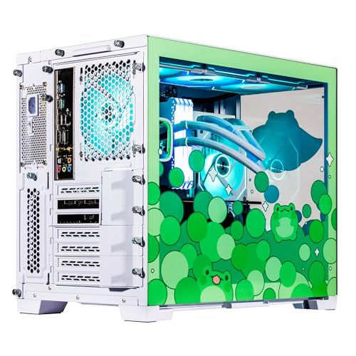 Image of Velztorm Minty Frog Custom Built Gaming Desktop PC (AMD Ryzen 7 5700X, GeForce RTX 5070, 32GB DDR4, 2TB PCIe SSD, RGB Fans, 240mm AIO, 850W PSU, WiFi 5, Bluetooth 5.0, RJ-45, Win 11 Pro)