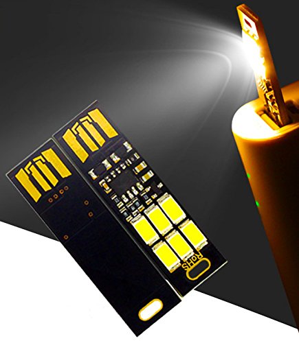 Jacobsparts 5Pcs 6 Led Usb Portable Keychain Lamp With Touch Dimming 1W (Warm White 3000K) #TOP2