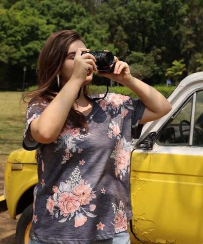 Image of TIYOMI Plus Size Tops for Women V Neck Tshirts Basic Tunic Casual Hawaii Floral Tie Dye Camo Summer Short Sleeve Tee XL-5XL