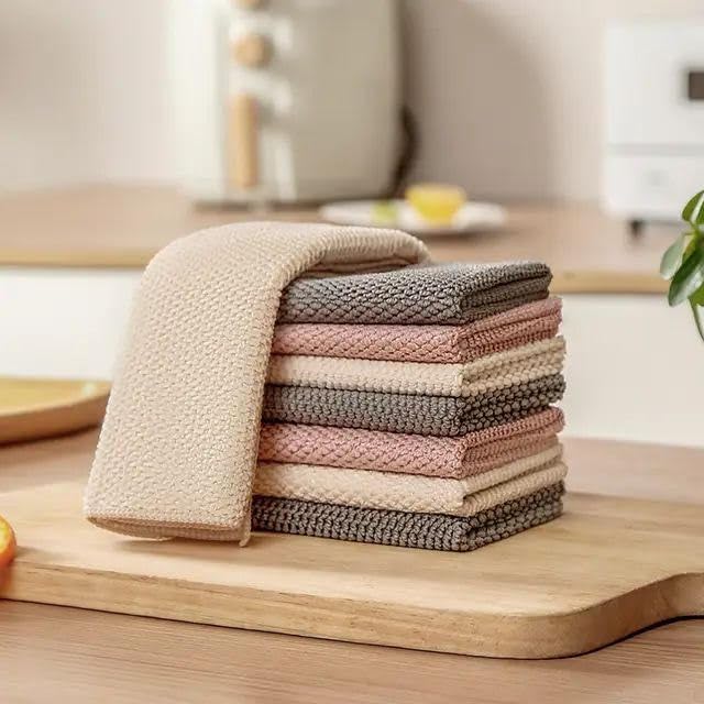 Premium pack of 6 microfiber all purpose Kitchen Towel cloth,houshold cleaning,sink, other surfaces, hand towel, absorbent dish towels, 30X30,tea towel,kitchen dishcloth towels,soft skin friendly