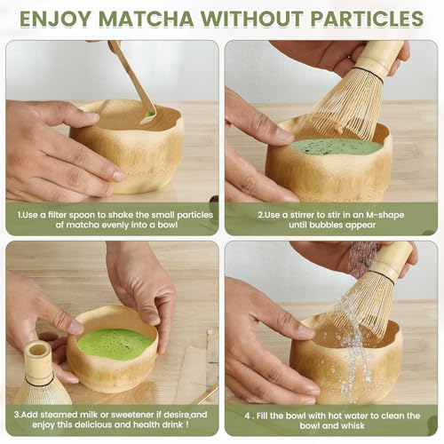 Set de té matcha japonés 5 piezas para principiantes miniatura 5