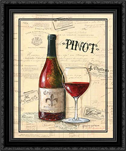 Gorham, Gregory 20x24 Black Ornate Framed Canvas Art Print Titled: Chateau Fleur de Lis