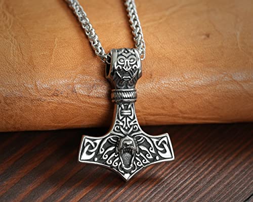 Baldur Jewelry - Thors Hammer Necklace Pendant - Image 2