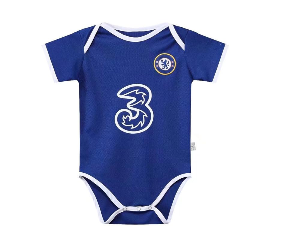 ANJASYFootball Fans Home and Away Soccer Baby Bodysuit Comfort Jumpsuit for 6-18 Months Infant and Toddler New Season Jersey
