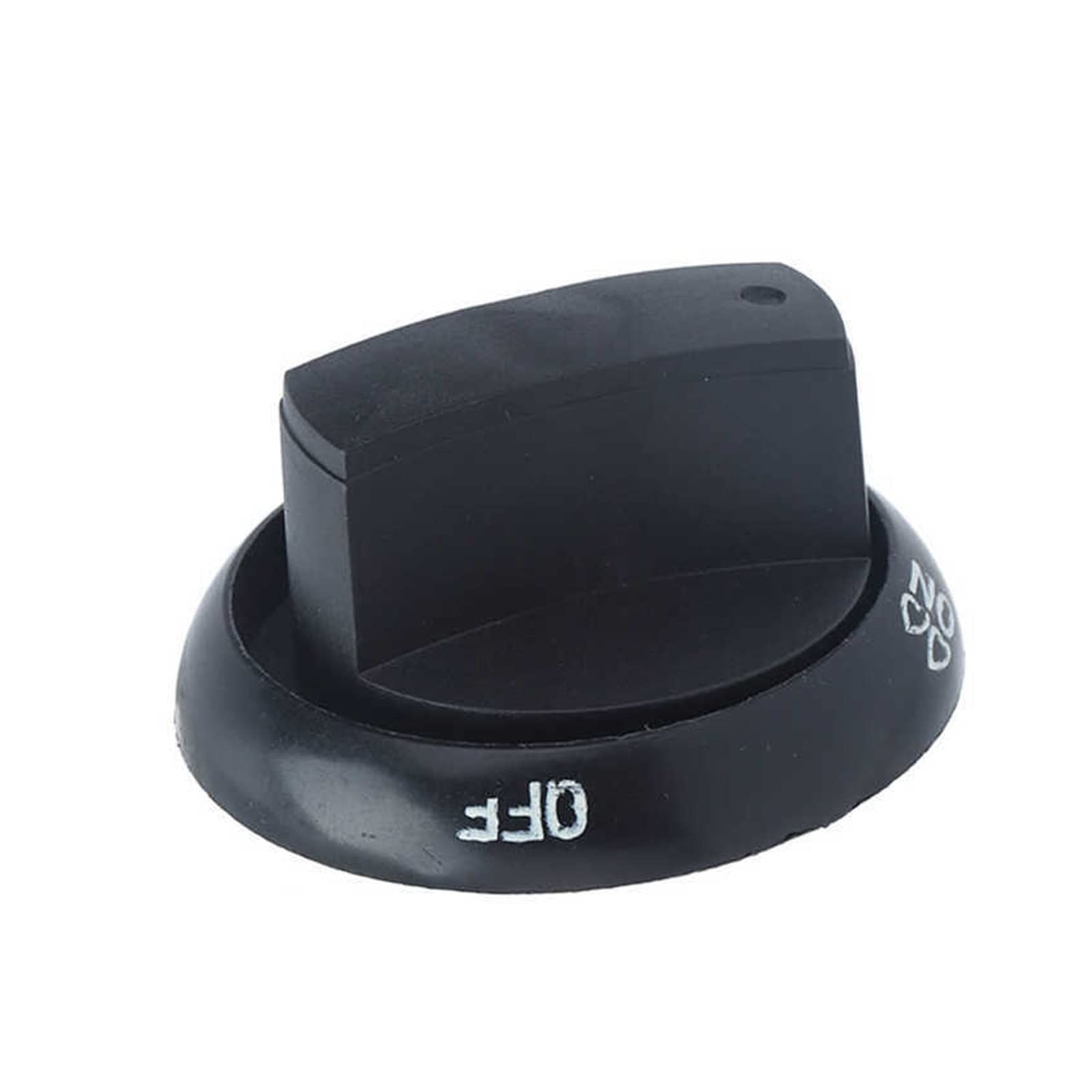 Bouton de cuisinière à gaz universel Miter en plastique noir pour cuisine lot de 5 pièces
