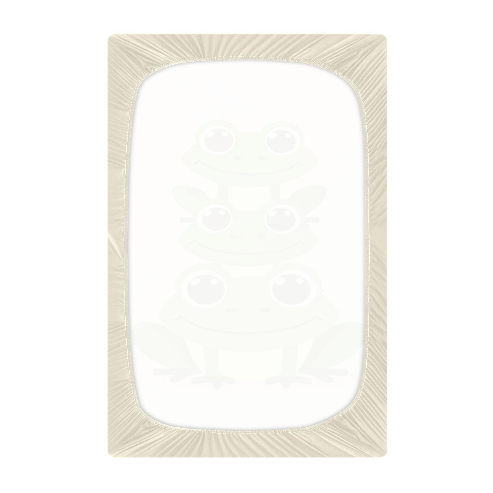 JIPONI Frog Frogs Soft Playard Sheet- Pack & Play Sheets Fitted, Breathable Mattress Cover for Standard Size Play Yard, 39’x27’x5’