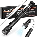 SULKADA LED Magnetic Telescoping Pick up Tool with LED Light, Fathers Day Gifts Ideas Flexible Neck,Stocking Suffer Gifts for Men/Dad/Women