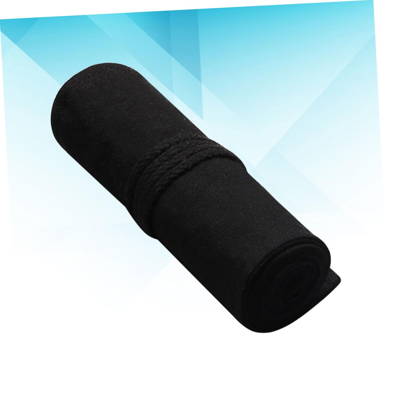 Ciieeo 3pezzi Astuccio Rotolo Tela Portatile Per Artisti Scomparti Per Pennarelli Pennelli e Matite Colorate Design Elegante e Pratico Per Viaggi e Scuola Nero