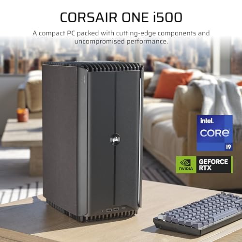 Image of Corsair ONE i500 Gaming PC - Liquid Cooled Intel Core i9 14900K CPU - Liquid Cooled NVIDIA GeForce RTX 4080 Super GPU - 32GB Vengeance DDR5 Memory - 2TB M.2 SSD - Metal Dark