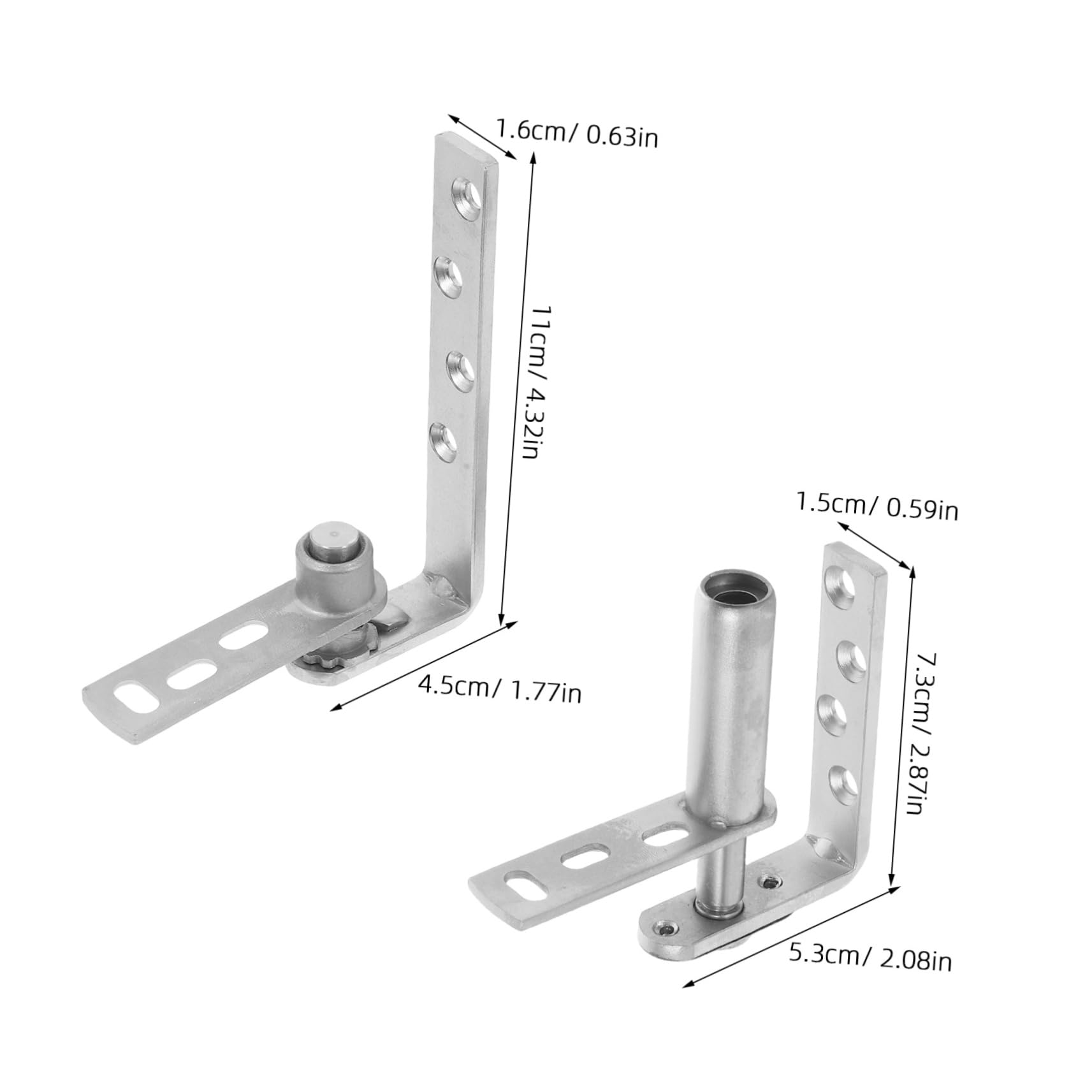 TEHAUX Invisible Hinges for Bookshelf Small Pivot Hinge Stainless Steel Door Hardware Sleek Hidden Design