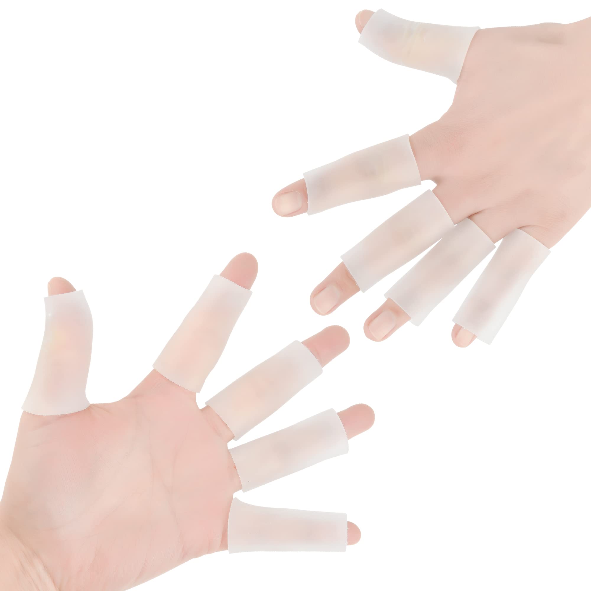 HioIoiHGel Finger Sleeve, Finger Cot Protectors, Relief from Pain of Finger Tips Cracked, Arthritis, Avoid Biting Your Fingers