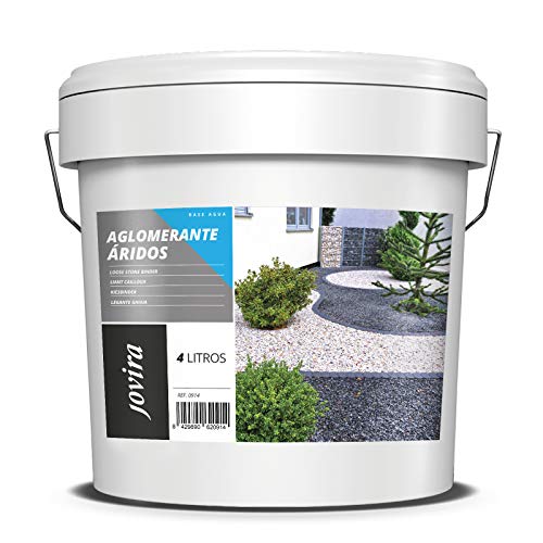 JOVIRA PINTURAS Liant Cailloux Résine pour Le compactage et la Fixation des agrégats (4 Litres)
