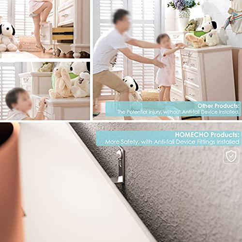 Urkno White Dresser With 4 Drawers, Modern Wide Chest Of Drawers, Solid Wood Frame, Tall Storage Chest, Nightstand For Bedroom, Closet, Entryway, White #TOP7