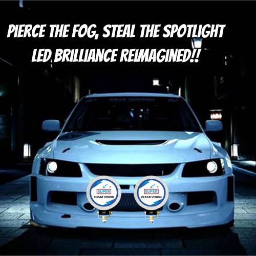 Image of SUPER 3871 CLEARVISION DEFOGGER LED HEADLIGHT WITH DRL FOR UNIVERSAL VEHICLE APPLICATION (WHITE LED WITH YELLOW DRL)