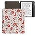 kwmobile Case Compatible with Kobo Libra 2 Case - eReader Cover - Poppy Red/Green/Beige