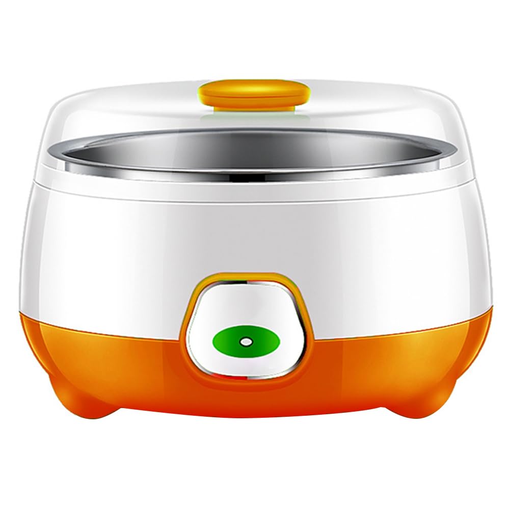 Fiorky Electric Automatic Yogurt Maker, 1L Electric Mini Yogurt Maker Automatic Yogurt Machine for DIY Yogurt, with Stainless Steel Liner, Homemade Yogurt Made Easily for Home Organic Yogurt