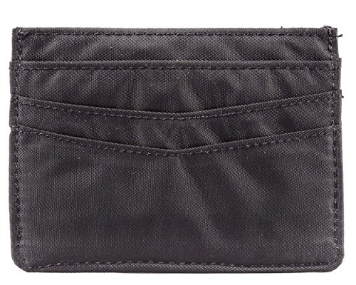 Big Skinny Mini Skinny Card Slim Wallet, Holds Up to 12 Cards, Black