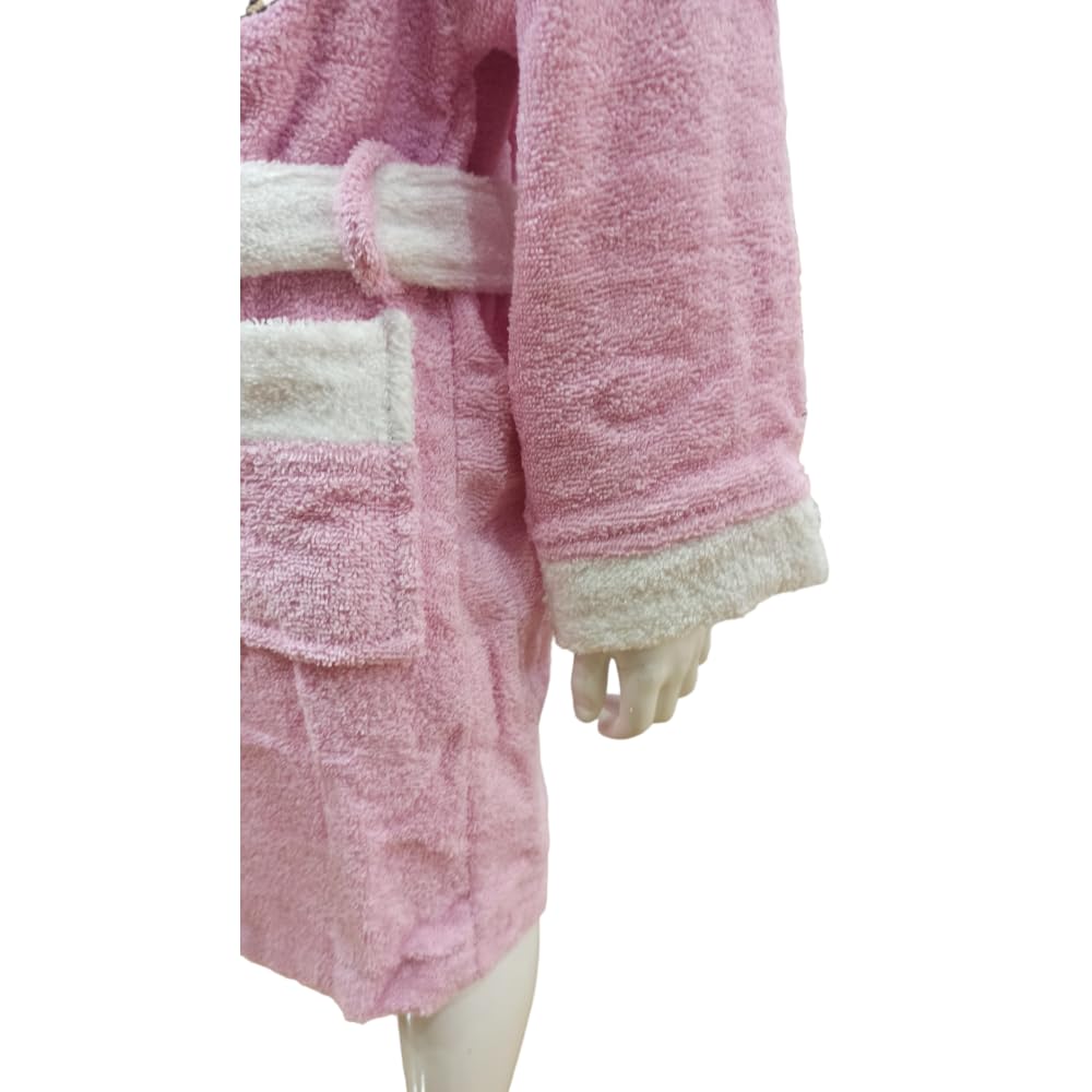 accappatoio in spugna 100% cotone minnie disney accappatoio con cappuccio e cintura per bambini