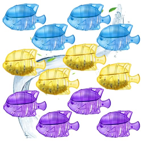 Image of 12PCS Universal Humidifier Cleaner Fish,Demineralization Cleaning Ball for Most Humidifier & Fish Tank, Purifies Water, Eliminates White Dust and Odor, Prevents Hard Water Build-Up