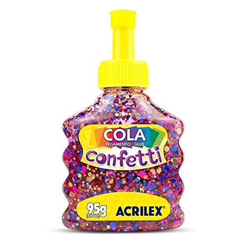 Cola Confetti, Fantasia, 95 g, Acrilex, 2495/239
