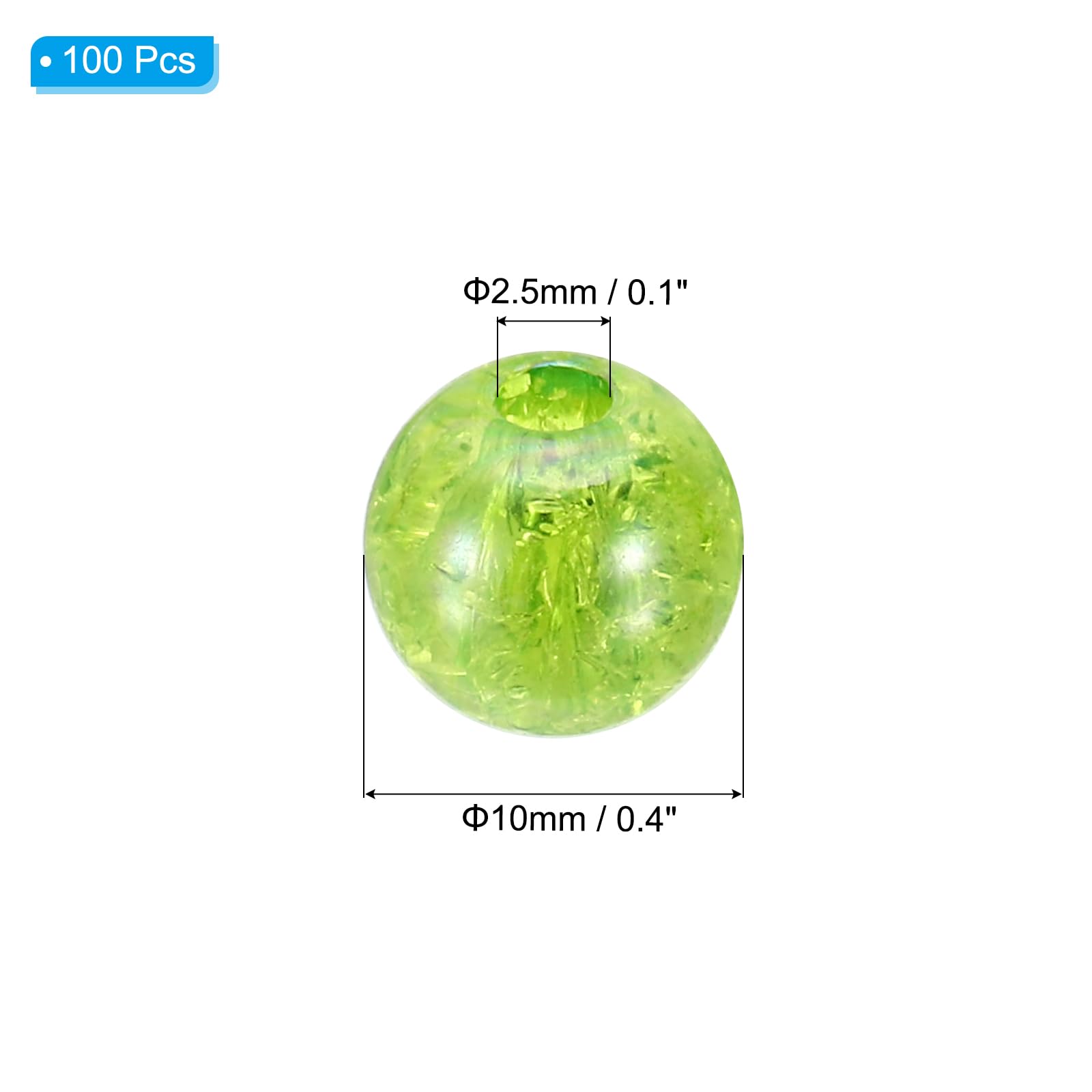 PATIKIL 10mm Acrylic Beads - Image 2