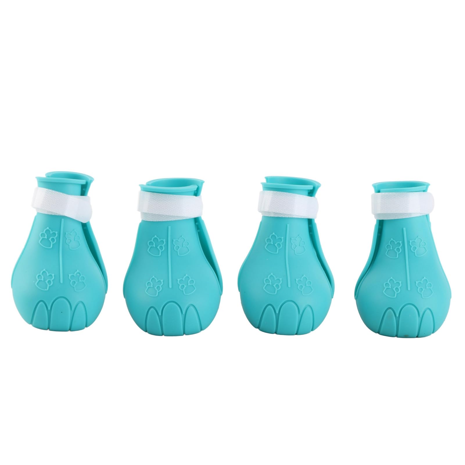 4Pcs Cat Foot Cover Adjustable Cat Paws Covers Protectors Anti Scratch Silicone Cat Boots for Bathing Shaving Feeding Ears Cleaning Treatment