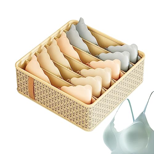 Listado de organizador de sujetadores super ventas - Genial! 4 PW TOOLS Divisores Ropa Interior para Sujetadores - Caja Almacenamiento Calcetines | Organizador Ropa Interior portátil y Reutilizable para...