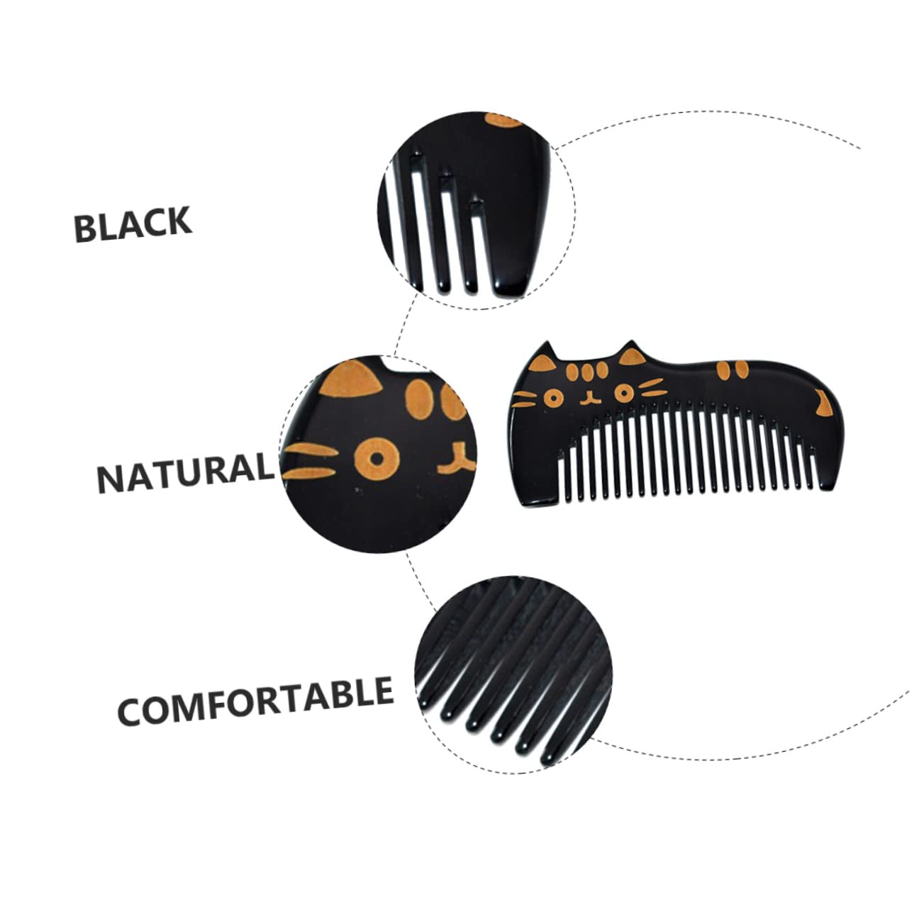 Amazon | BELLIFFY バッファローホーンコーム 天然水牛角 ヘアコーム