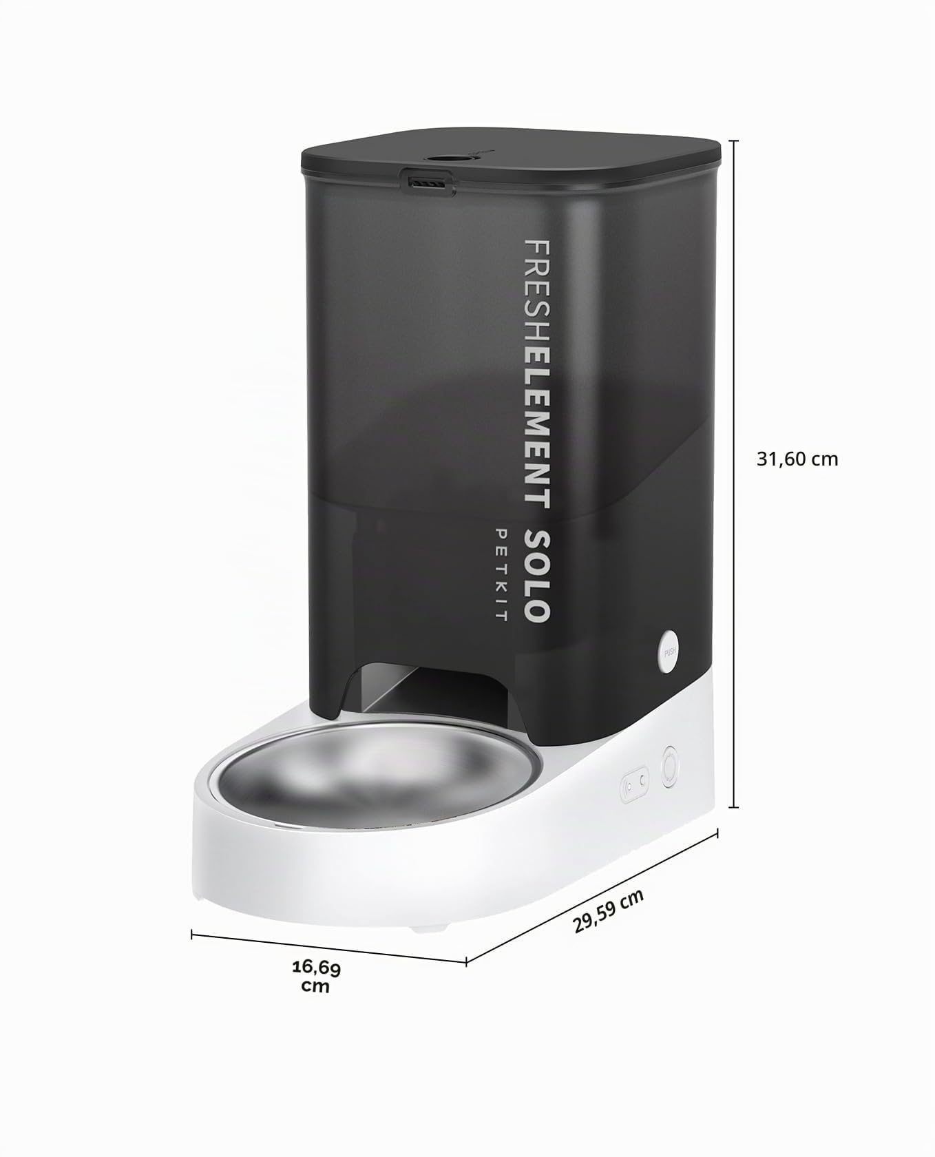 Petkit Smart Solo Distributeur Automatique de Nourriture 3 litres Gris