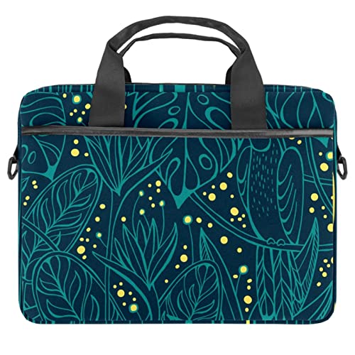Funda portátil 13.3 resistente con bandolera ajustable y compartimento acolchado tropical