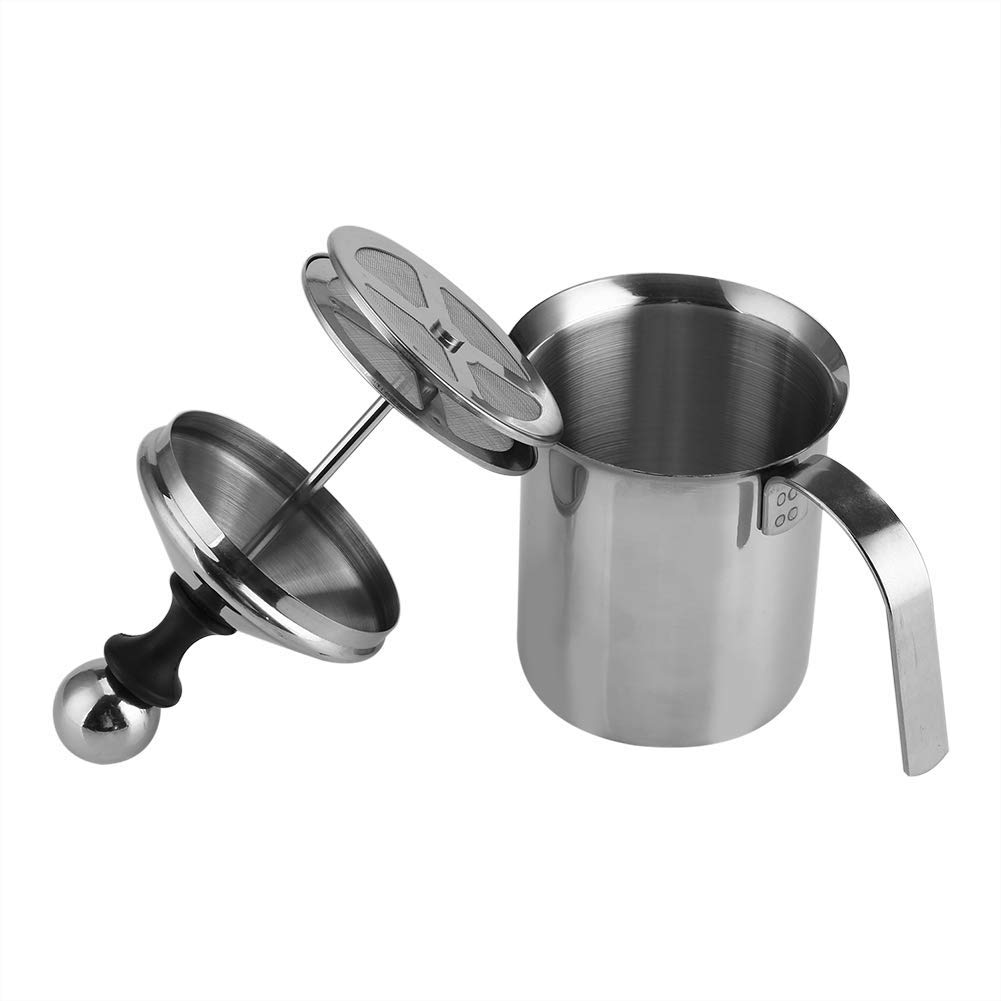 Amazon.com: 800ml Manual Milk Frother, Stainless Steel Hand Pump