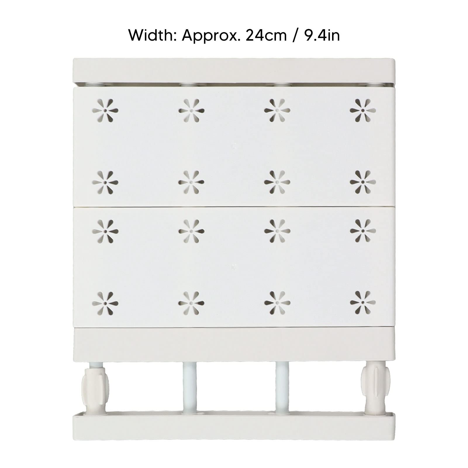 Yuezhongoo Expandable Closet Shelves Organizers, Wardrobe Partition Board Storage Extendable Rod Space Saving Layered Partition Board for Cabinet (Length 30?40cm/11.8?15.7in)