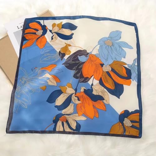 Silk Scarf for Women Lightweight Satin Hair Bandanas Head Scarves Satin Neck Wrap Headscarf 27.5"2