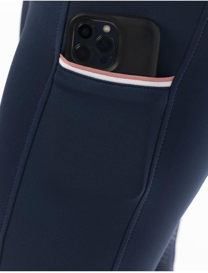 Verwarmde rijbroek -Comfort- Style siliconen navy