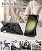 FNTCASE for Samsung Galaxy S23-Ultra Case: Military Grade Drop Proof Protection Mobile Cover with Kickstand | Matte Textured Rugged Shockproof TPU | Protective Sturdy Phone Case - Black 6.8 inch