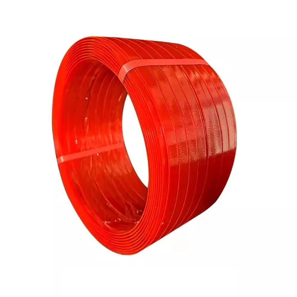 Bobine De Feuillard De Cerclage PET Coloré Feuillard De Cerclage Industriel Haute Résistance (anti-corrosion) Épaisseur : 0,8 Mm — Largeur : 16 Mm(Rosso,5KG)