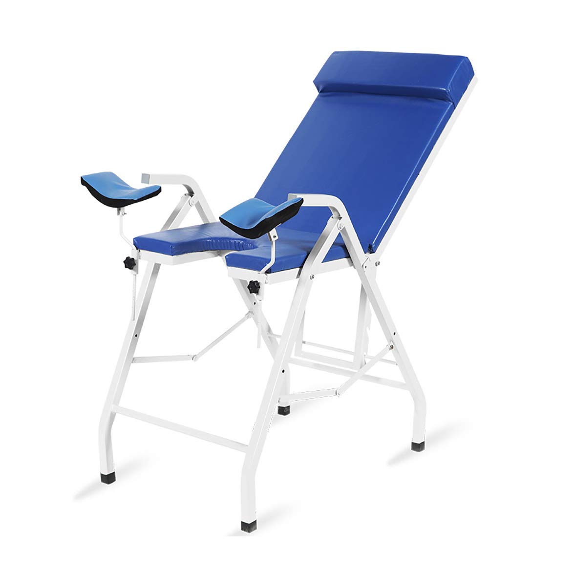 Lettino da visita ginecologico pieghevole, portatile, in acciaio a basso tenore di carbonio, capacità 20 kg, ideale per cliniche e uso domestico, regolabile per il comfort del paziente