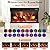 ROVSUN 36 Inch 3-Sided Glass Electric Fireplace Insert, Electric Fireplace Heater with Remote Control, Wall Mounted and Recessed Fireplace with 8H Timer, 20 Flame Color for Indoor Use, Office, Bedroom