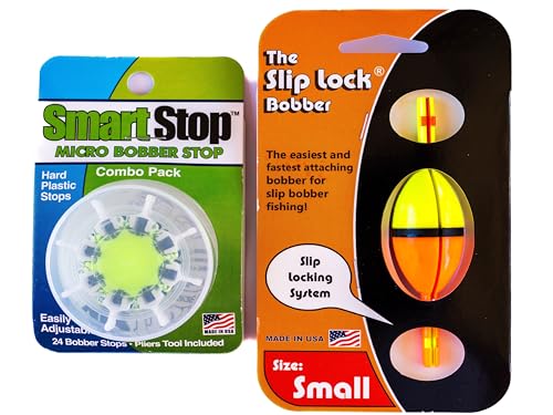 Slip Lock Bobber with Tool & Stops Combo Pack (Small)