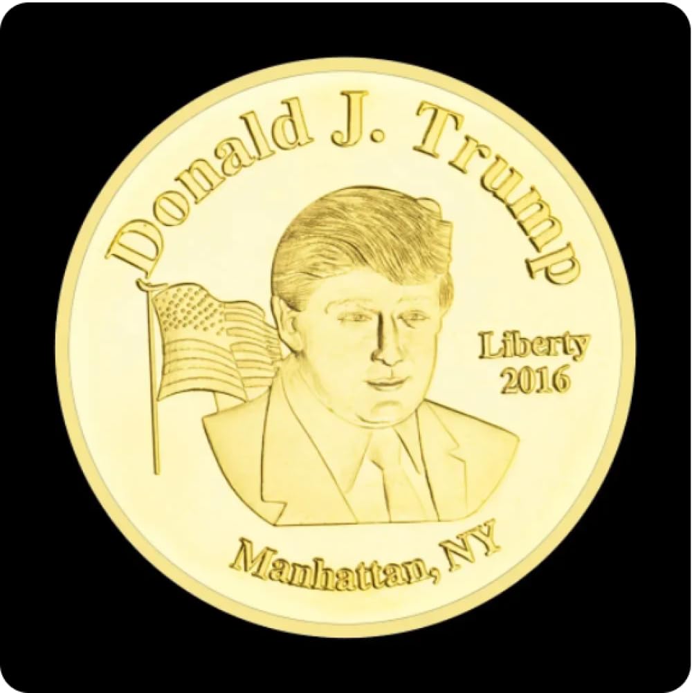 Rezajduie Gold Commemorative Coin Trump Coin The Silent Majority Speaks Collectible Gift Commemorative Coins Usa Plated Coin